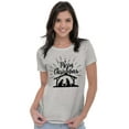 thumbnail image 1 of Merry Christmas Jesus Nativity Scene Womens Slim Fit Graphic Tee Brisco Brands S, 1 of 5