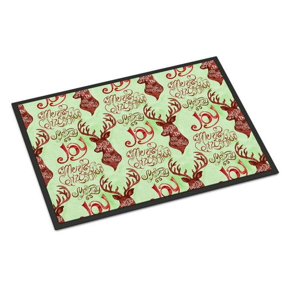 Merry Christmas Joy Reindeer Doormat 24x36