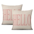 thumbnail image 1 of Merry Christmas Joy Xmas Trees Red Throw Pillow Covers Square Throw Pillow Case 2 Pieces Vintage Pillow Cover for Room Home Patio Bedroom Livingroom, 1 of 1