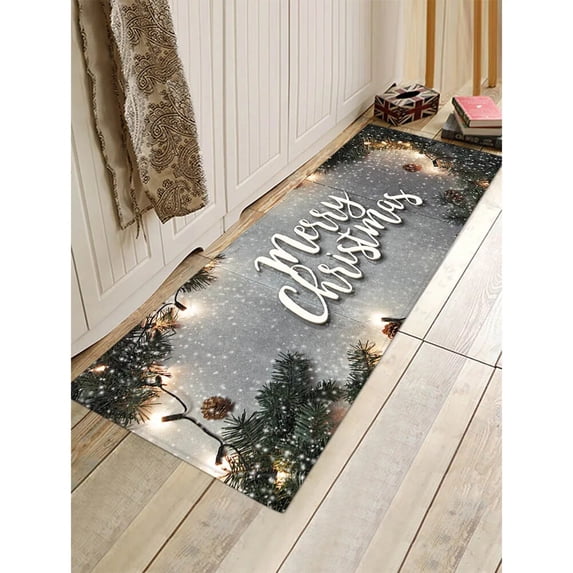 Merry Christmas Kitchen Carpet snowman Patterns Home Entrance Doormat Floor Mats Carpets for Living Room Bathroom Mat Rugs
