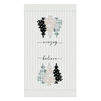 Merry Christmas Kitchen Towels – 19x16 Inch Soft Polyester Dish Towels for Cooking & Baking – Absorbent Tea Towels with Holiday Print for Drying Dishes, Decorating Tables & Gifting