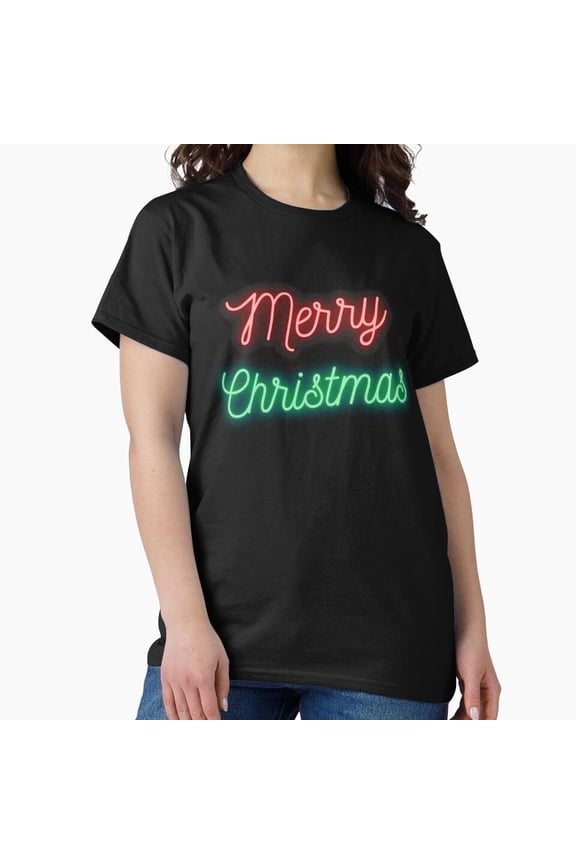 Merry Christmas LED Lights Funny Tech Geek Holiday Design G16009 Unisex T-Shirt, Up to Size 5XL