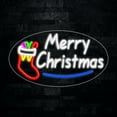 thumbnail image 1 of Merry Christmas LED Neon Sign 28"L x 16"H #34355, 1 of 3