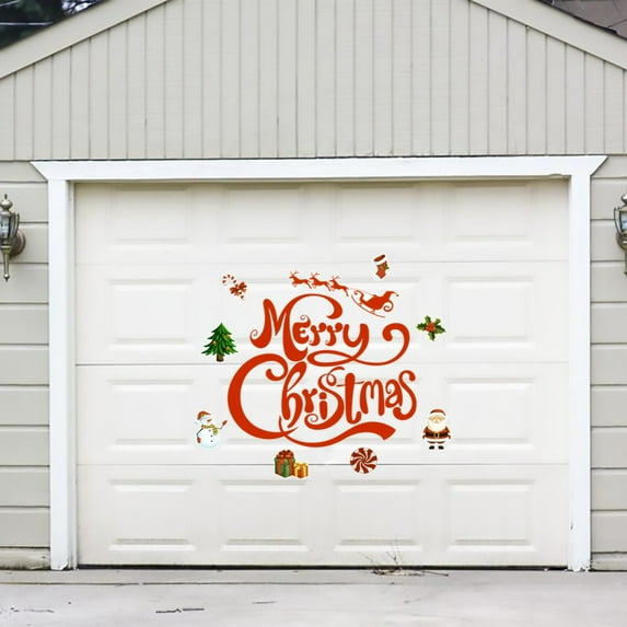 Merry Christmas Magnetic Garage Door Sticker Holiday Decorative Car Fridge Sticker/ Christmas Garage Door Magnetic Stickers