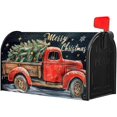 thumbnail image 1 of Merry Christmas Mailbox Cover 21x18 Inch, Christmas Post Letter Box Covers, New Year Holiday Xmas Magnetic Waterproof Mail Wraps for Outdoor Yard Garden Standard Mailbox Decor, 1 of 6
