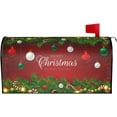 thumbnail image 1 of Merry Christmas Mailbox Cover Standard Size Red Christmas Tree Magnetic Mailbox Covers Winter Holiday Large Post Letter Box Covers Garden Yard Home Decor for Outside 21" x18", 1 of 6