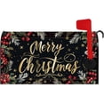 thumbnail image 1 of Merry Christmas Mailbox Cover Xmas Celebrating Ceremony Festival Winter Holiday Magnetic Mailbox Covers Decorative Xmas Mail Box Wraps Post Letter for Yard Garden Standard Size 18x21 Inch, 1 of 6