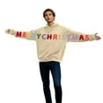 thumbnail image 1 of Merry Christmas Matching Hoodies for Couples Mens Women Pullover Long Sleeve Funny Hug Design Oversized Cute Couple Hoodies M, 1 of 5