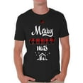 thumbnail image 1 of Merry Christmas Men Shirt Christian Shirt for Men Merry Xmas Men's T-Shirt Plaid Cross Jesus Christ Tee for Him Christmas Shirt for Men Christmas Tshirt Christian Cross Top Xmas Gifts Happy Holidays, 1 of 4