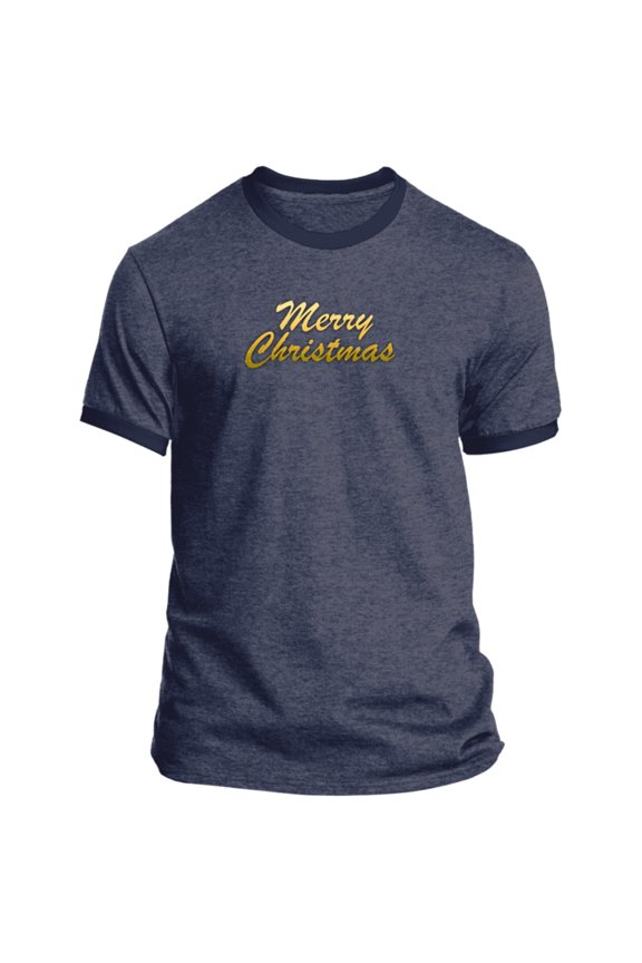 Merry Christmas Men’s Ringer Tee