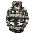 thumbnail image 1 of Merry Christmas Men's Women Vintage 3D Hooded Sweatshirt - All-Season Loose Fit Streetwear, 1 of 6