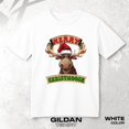 thumbnail image 1 of Merry Christmas Moose Fun Unisex T-Shirt Funny Holiday Gift Retro Graphic Tee, up to size 5XL., 1 of 2