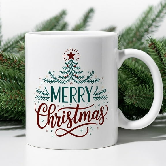 Merry Christmas Mug, Gift for Friend, Holiday Gifts, Christmas Mug Gift, Christmas Gift, Holiday Coffee Mug, Colorful Mug, Holiday Mug