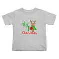 thumbnail image 1 of Merry Christmas My 1st Christmas Deer Cute Toddler Tshirts for Boys Girls (Gray, 4T), 1 of 5
