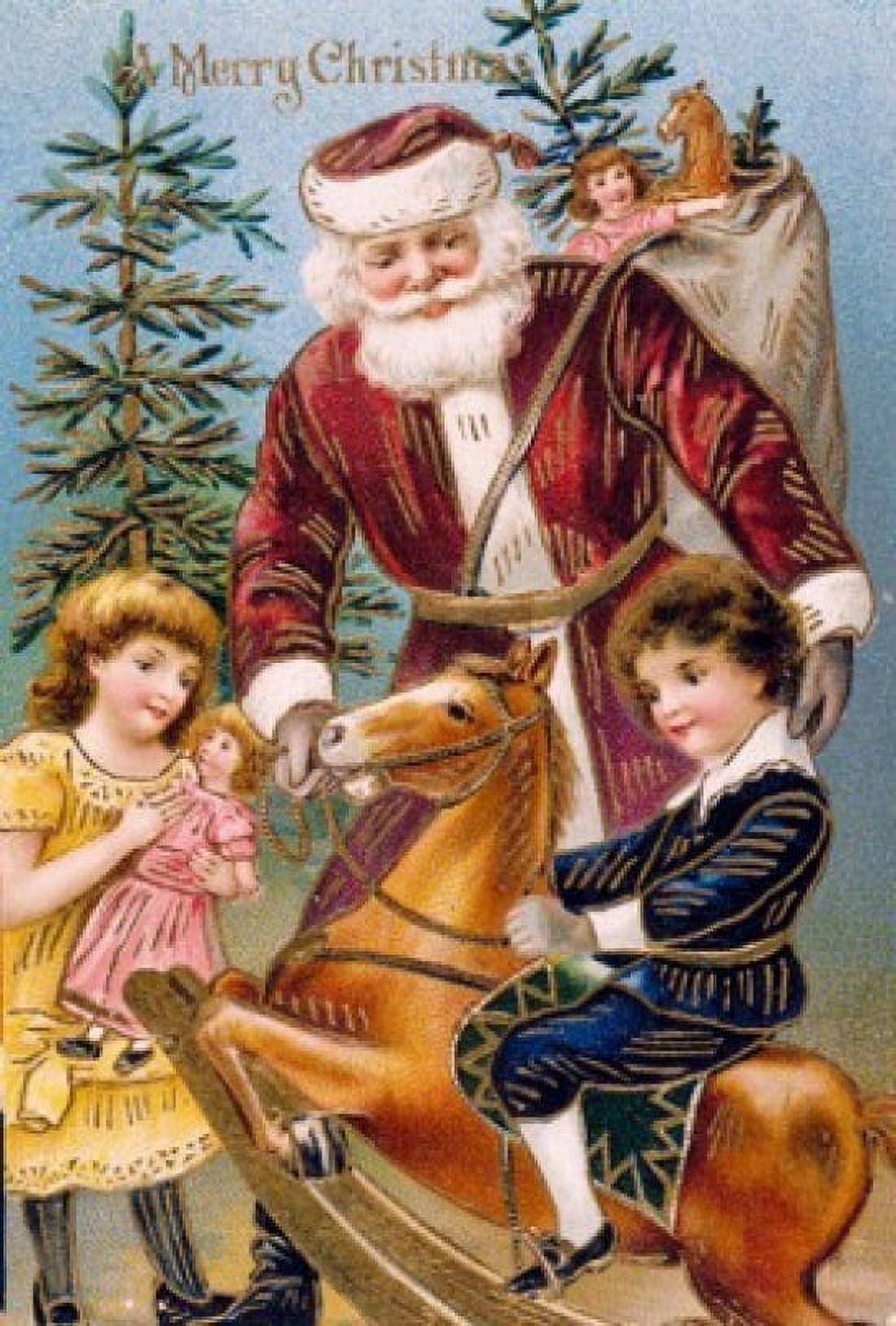 Merry Christmas Nostalgia Cards Canvas Art - (18 x 24)