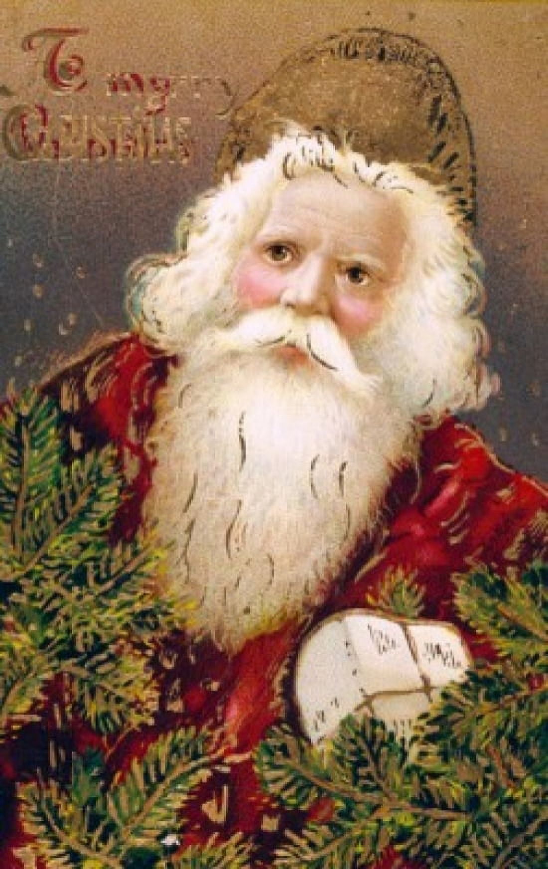 Merry Christmas Nostalgia Cards Canvas Art - (24 x 36)