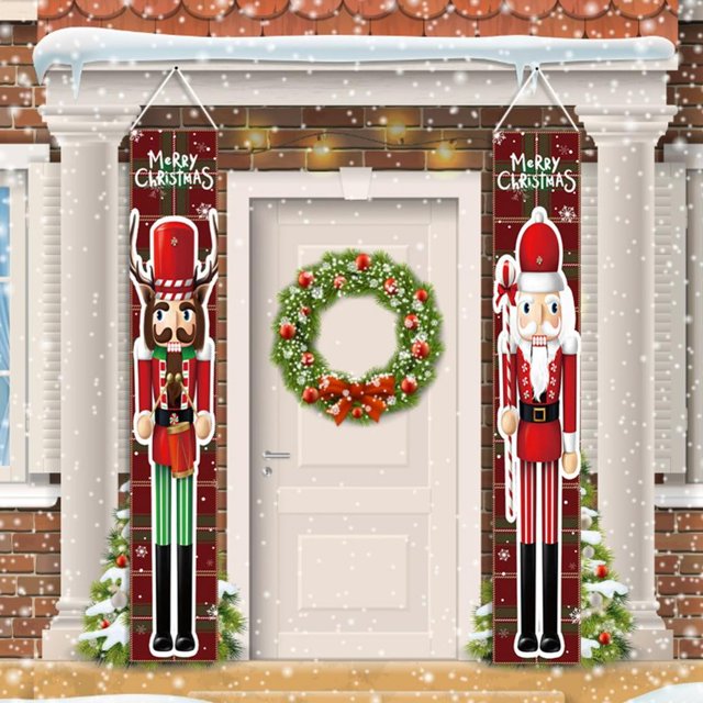 Merry Christmas Nutcracker Banners, Nutcracker Christmas Decorations