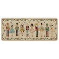 thumbnail image 1 of Merry Christmas Nutcracker Mat, 23.62 x 70.87 Inch Winter Xmas Tree Snowflakes Drying Mats, Non-Slip Anti-Fatigue Cushioned Mats, Washable for Indoor Outdoor, 1 of 5