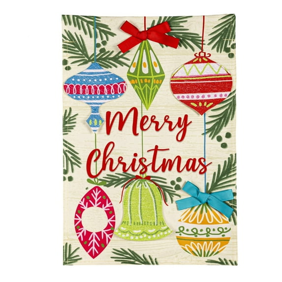 Home & Garden Vintage Ornament Garden Flag Polyester Merry Christmas 14L10584