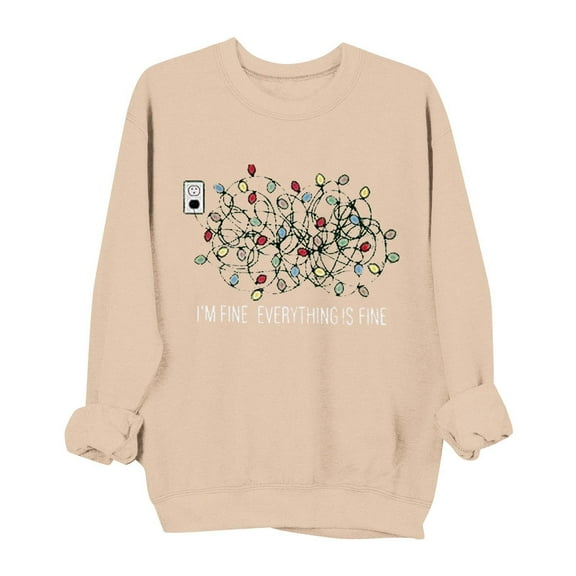 Merry Christmas Oversized Sweater for Women Pullover Sweatshirt Holiday 2025 Xmas Ugly Sweaters Top with No Hood