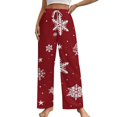 thumbnail image 1 of Merry Christmas Pajama Pants Comfortable Elastic Waist Pajamas Fashion Sleepwear Bottoms Plus Size Homewear, 1 of 6