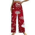 thumbnail image 1 of Merry Christmas Pajamas For Women Loose Retro Night Pajama Pants Comfortable Sleepwear Bottoms Homewear, 1 of 6