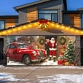 thumbnail image 1 of Merry Christmas Party Background Santa Photography Garage Door Decoration 7x16 Ft for Holiday Celebrations and Festive Gatherings, 1 of 4
