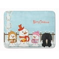thumbnail image 1 of Merry Christmas Pekingnese Black Machine Washable Memory Foam Mat, 1 of 1