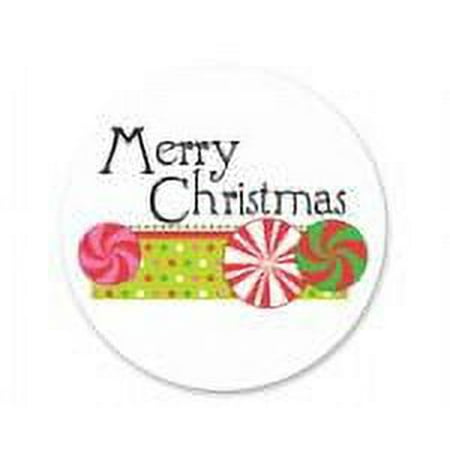 Merry Christmas Peppermint 7inch Round Edible Photo Image Cake Topper