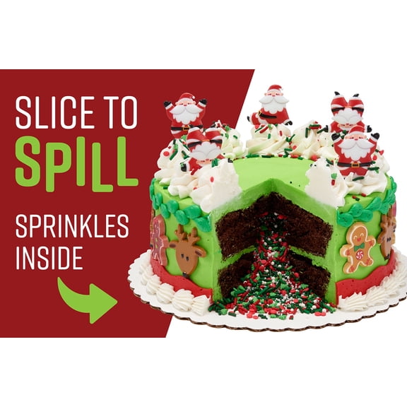 Merry Christmas Pinata Cake