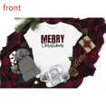 thumbnail image 1 of Merry Christmas Plaid Tee T Shirt Graphic Tees Tops Typography Holiday Design Short Sleeve Round Neck White S-5XL, 1 of 5