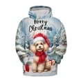 thumbnail image 1 of Merry Christmas Poodle Enjoys Woofmas Winter Xmas Holiday All Over Print 3D Hoodie Unisex Merch Hoodies Poodles Dog Lover Gifts Idea - 02022, 1 of 6