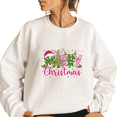 thumbnail image 1 of Merry Christmas Print Tops Christmas Theme Sweatshirts Suitable for Family Wear Casual Xmas Shirts Long Sleeve Pullover for Holiday White,L, 1 of 5