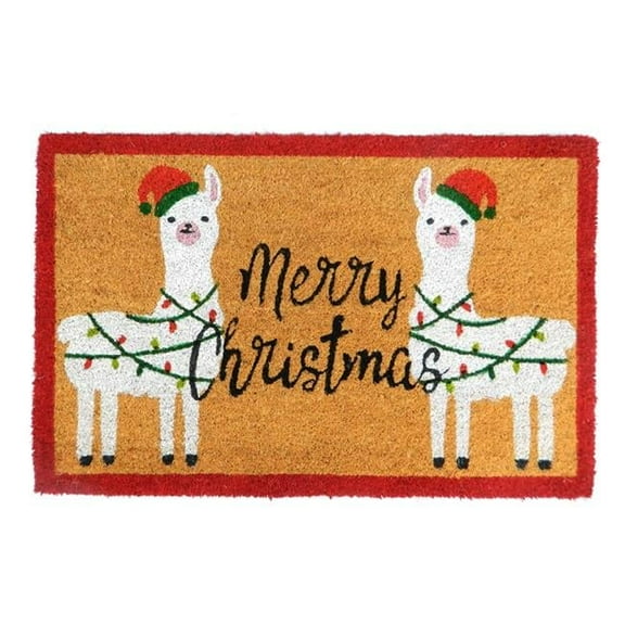 Merry Christmas - Printed Door Mat -100% Coir