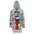 thumbnail image 1 of Merry Christmas Pug Enjoys Woofmas Winter Xmas Holiday All Over Print 3D Hooded Duffle Toggle Coat Dog Lover Gifts - 02022, 1 of 6