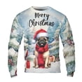 thumbnail image 1 of Merry Christmas Pug Enjoys Woofmas Winter Xmas Holiday All Over Print 3D Sweatshirt Unisex Merch Dog Lover Gifts - 02022, 1 of 6