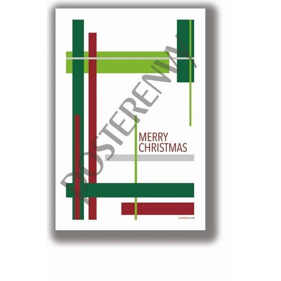 Merry Christmas Rectangles- New Poster