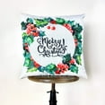 thumbnail image 1 of Merry Christmas | Red Berry Wreath | Pillow Cover | Christmas Pillowcases | Christmas Decor | Throw Pillow | Christmas tree | Christmas Gifts, 1 of 8