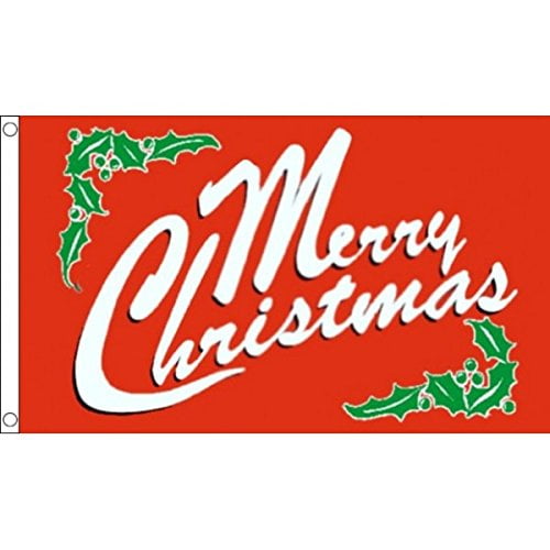 AZ FLAG Merry Christmas Red Flag 2x3 ft 100D Polyester 2 Grommets