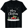 thumbnail image 1 of Merry Christmas Red Truck Family Matching Christmas Pajama T-Shirt for Adults Men and Women, 1 of 4