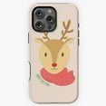 thumbnail image 1 of Merry Christmas Reindeer Face Phone Case for iPhone 11 12 13 14 15 16 17 Pro Max, 1 of 2