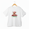 thumbnail image 1 of Merry Christmas Reindeer Family Matching Festive Holiday Art Unisex T-Shirt, up to size 5XL, 1 of 2