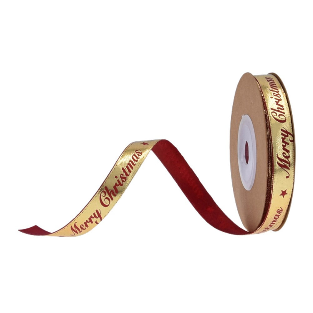 Merry Christmas Ribbon Cake Box Packaging Ribbon for Gift Wrapping 10