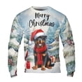 thumbnail image 1 of Merry Christmas Rottweiler Enjoys Woofmas Winter Xmas Holiday All Over Print 3D Sweatshirt Unisex Merch Rottie Dog Lover Gifts Idea - 02022, 1 of 6
