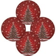 thumbnail image 1 of Merry Christmas Round Placemats Set of 4 Place Mats, Shining Sparkling Xmas Tree Snow Placemat Heat-Resistant Non-Slip Washable Table Mats for Kitchen Dining Table, 1 of 4