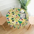 thumbnail image 1 of Merry Christmas Round Tablecloth Washable Table Cover for Home Kitchen Dining Picnic Party 60 Inch, 1 of 1