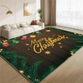 thumbnail image 1 of Merry Christmas Rug 3x4ft Small Area Rugs Christmas Wood Grain Rugs Ultra Soft Washable Carpet with Non Slip Backing for Living Room Bedroom Gameroom Study Office Home Decor Mat, 1 of 7