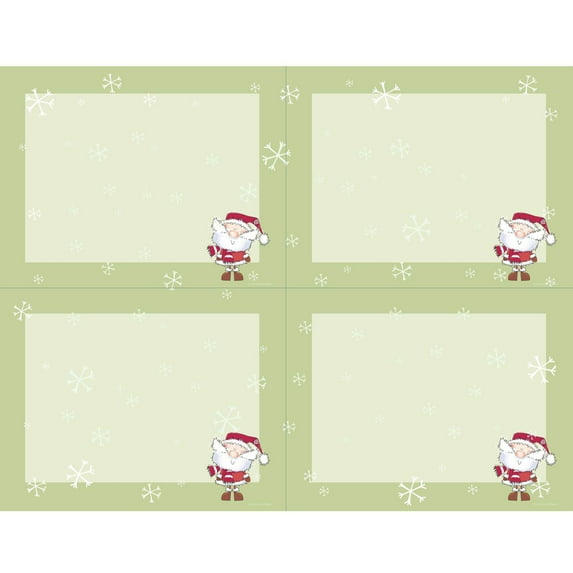 Merry Christmas Santa 4-Up Postcards