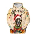 thumbnail image 1 of Merry Christmas Santa Belgian Malinois Scarf Twinkling Lights Xmas Holiday All Over Print 3D Hoodie Unisex Merch Hoodies Sheepdog Dog Lover Gifts - 00022, 1 of 6