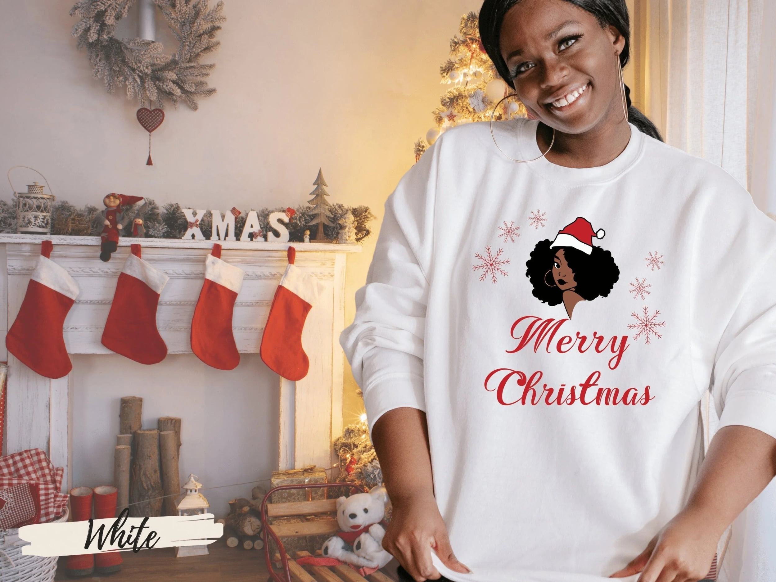 SHAOBGE Christmas Shirt for Women Sublimation Sweatshirt Polyester Women  Fashion Clothing Sibling Christmas Outfits